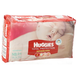 Bỉm dán ban đêm Huggies® Total Protection NewBorn- NB24