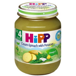 DDĐL Rau chân vịt, khoai tây và sữa (125gr)